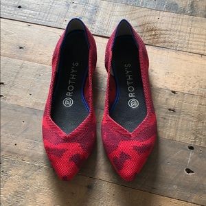 Rothy Ballet Flat, The Point | Red Cami, size 7